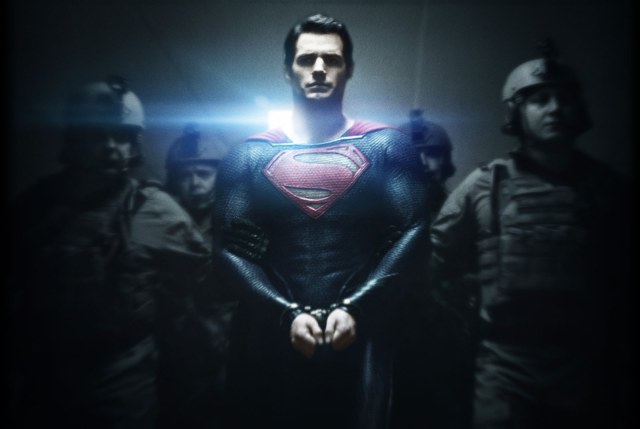 Superman in handcuffs